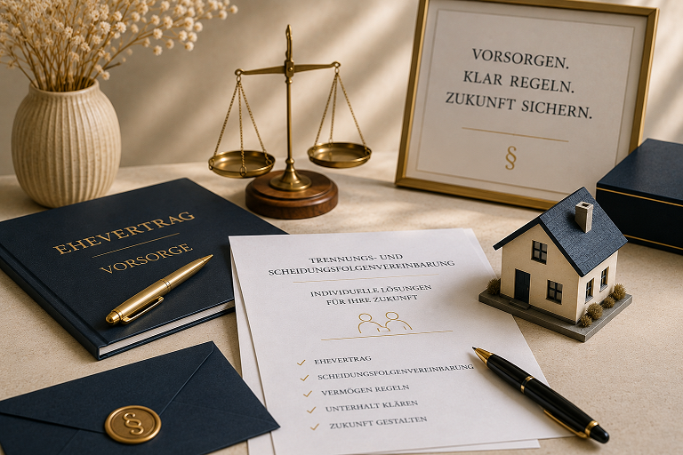 Ehevertrag und familienrechtliche Vorsorge